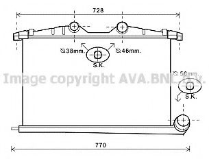 Интеркулер AVA QUALITY COOLING PE4363