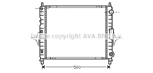 Радиатор, охлаждение двигателя AVA QUALITY COOLING RTA2167