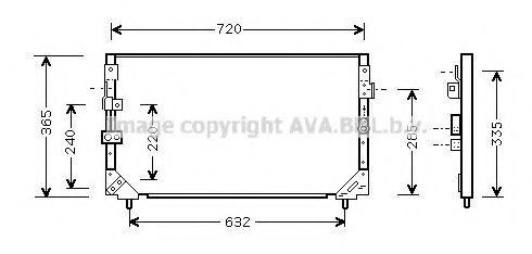 Конденсатор, кондиционер AVA QUALITY COOLING TO5006