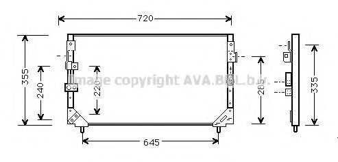 Конденсатор, кондиционер AVA QUALITY COOLING TO5225