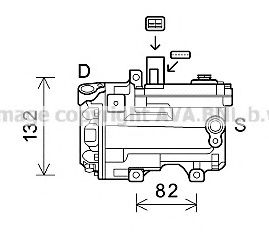Компрессор, кондиционер AVA QUALITY COOLING TOK624