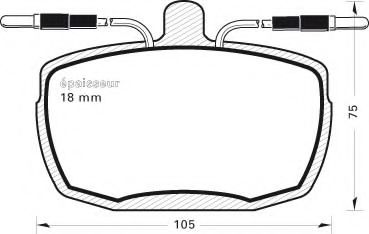 Комплект тормозных колодок, дисковый тормоз QUINTON HAZELL 005604