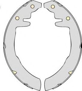 Комплект тормозных колодок ROULUNDS RUBBER 0113