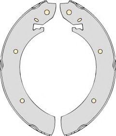Комплект тормозов, барабанный тормозной механизм MGA K570757