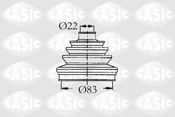 Комплект пылника, приводной вал SASIC 9004607