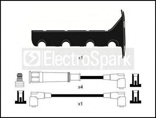 Комплект проводов зажигания STANDARD OEK159T