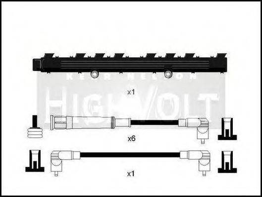 Комплект проводов зажигания STANDARD OEF037T