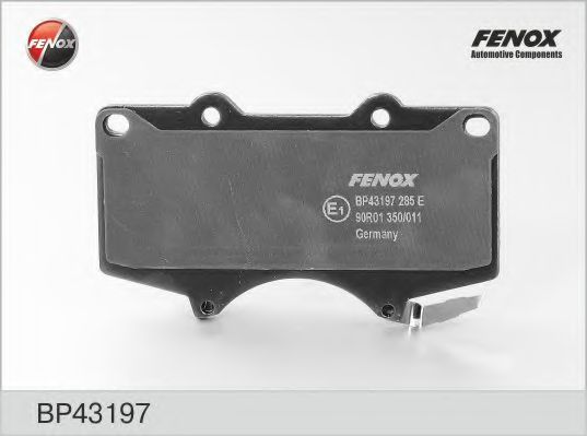 Комплект тормозных колодок, дисковый тормоз FENOX BP43197