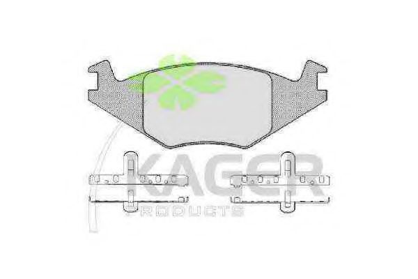 Комплект тормозных колодок, дисковый тормоз KAGER 35-0120