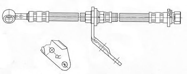 Тормозной шланг KAWE 511998