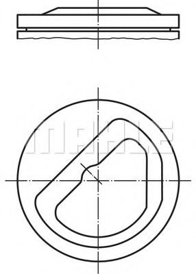 Поршень MAHLE ORIGINAL 082 40 01