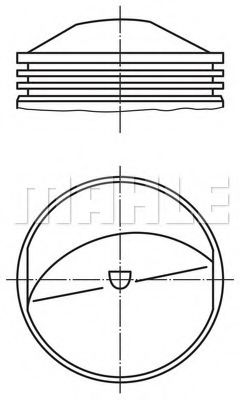 Поршень MAHLE ORIGINAL 503 71 00