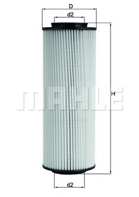 Масляный фильтр MAHLE ORIGINAL OX 775D