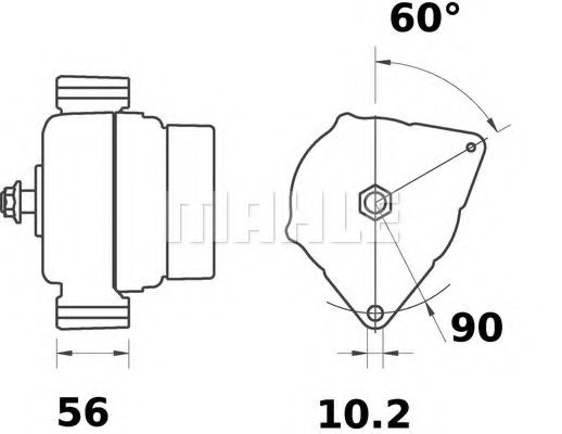 Генератор MAHLE ORIGINAL IA1547