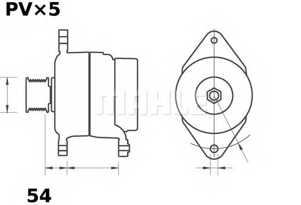 Генератор MAHLE ORIGINAL MG 451