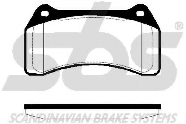 Комплект тормозных колодок, дисковый тормоз sbs 1501224028