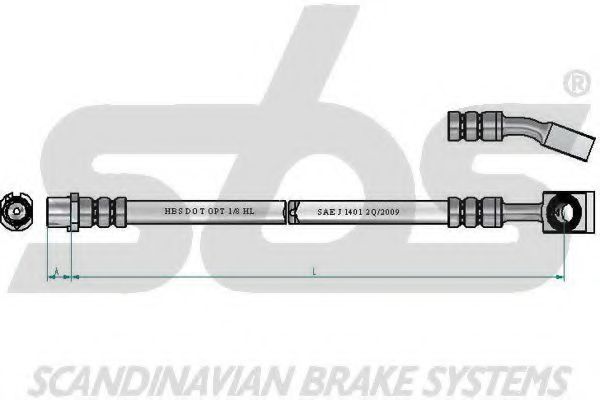 Тормозной шланг sbs 1330853679