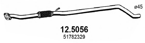 Труба выхлопного газа ASSO 12.5056