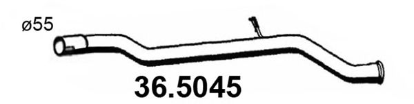 Труба выхлопного газа ASSO 36.5045