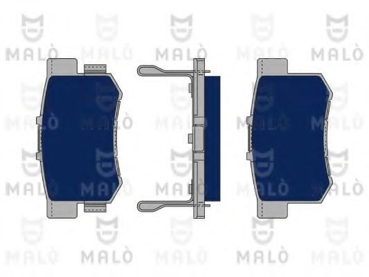 Комплект тормозных колодок, дисковый тормоз MALÒ 1050048