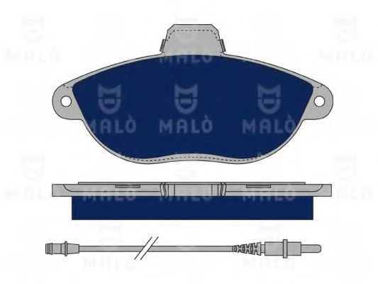Комплект тормозных колодок, дисковый тормоз MALÒ 1050070