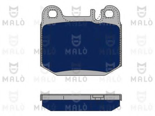 Комплект тормозных колодок, дисковый тормоз MALÒ 1050184