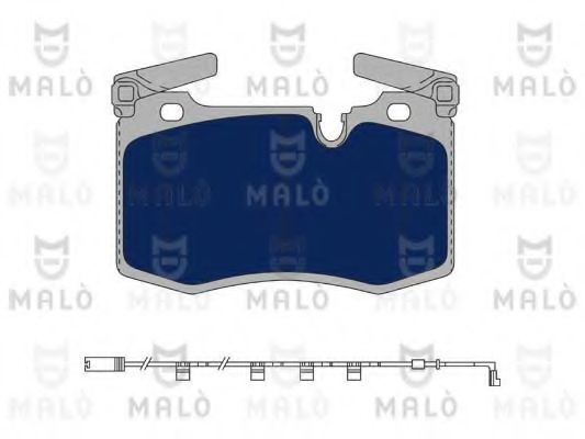 Комплект тормозных колодок, дисковый тормоз MALÒ 1051116