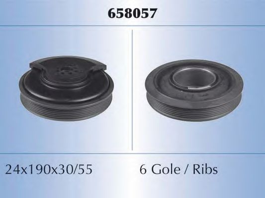 Ременный шкив, коленчатый вал MALÒ 658057