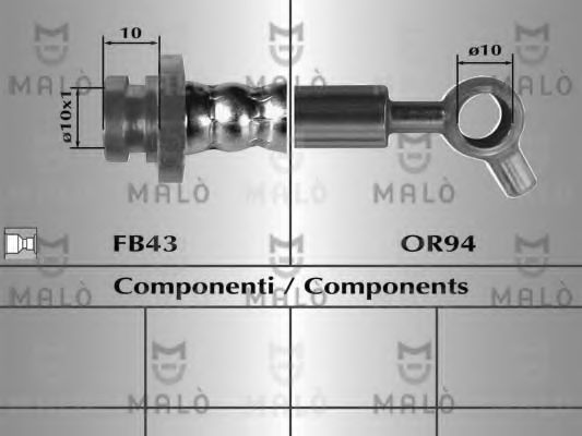 Тормозной шланг MALÒ 80072