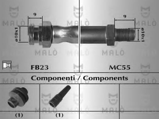 Тормозной шланг MALÒ 80284