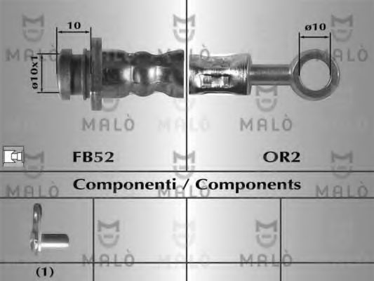Тормозной шланг MALÒ 80692