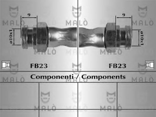 Тормозной шланг MALÒ 80985