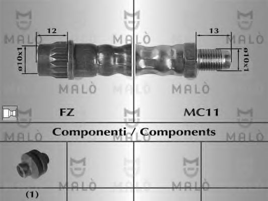 Тормозной шланг MALÒ 81004