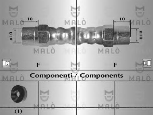 Тормозной шланг MALÒ 8227