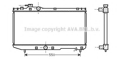 Радиатор, охлаждение двигателя KAGER 313352