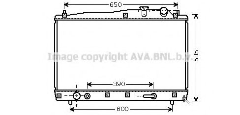 Радиатор, охлаждение двигателя AURADIA 105060