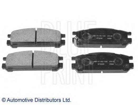 Комплект тормозных колодок, дисковый тормоз BLUE PRINT ADS74224