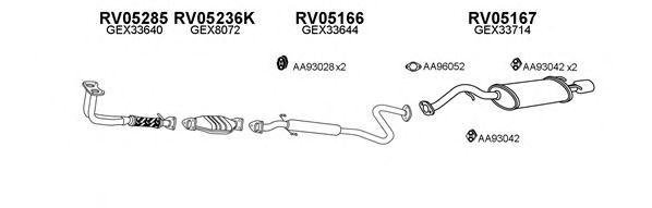 Система выпуска ОГ VENEPORTE 050043