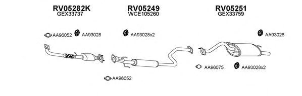 Система выпуска ОГ VENEPORTE 050053