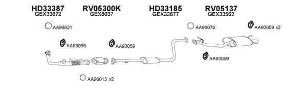 Система выпуска ОГ VENEPORTE 050071
