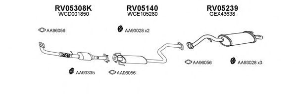 Система выпуска ОГ VENEPORTE 050083