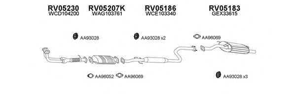 Система выпуска ОГ VENEPORTE 050086