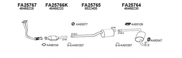 Система выпуска ОГ VENEPORTE 250240
