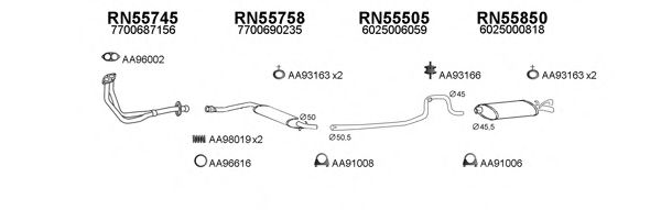 Система выпуска ОГ VENEPORTE 550299