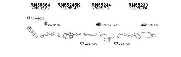 Система выпуска ОГ VENEPORTE 550413