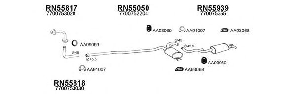 Система выпуска ОГ VENEPORTE 550431