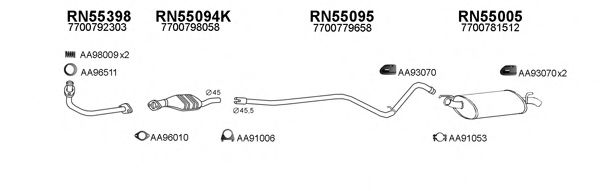 Система выпуска ОГ VENEPORTE 550466