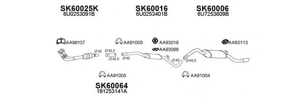 Система выпуска ОГ VENEPORTE 600077