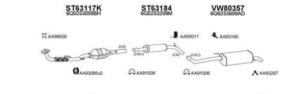 Система выпуска ОГ VENEPORTE 630091