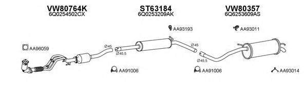 Система выпуска ОГ VENEPORTE 800196